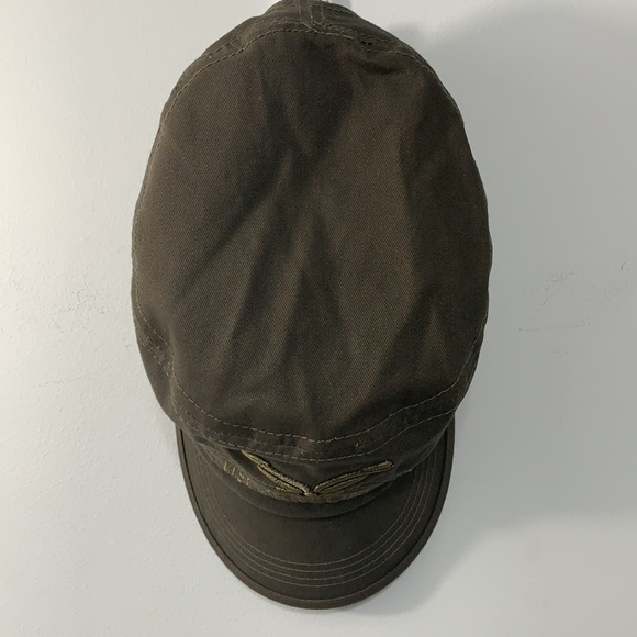 United States Air Force Embroidered Army Green Adjustable 100% Cotton Cap Hat - Picture 5 of 16